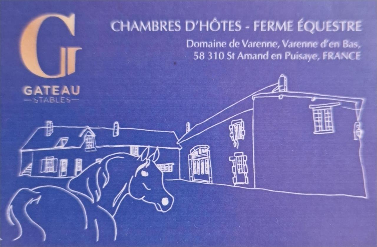 Ferme Equestre & Chambres D'Hotes Gateau Stables Proche Guedelon Saint-Amand-en-Puisaye Eksteriør bilde